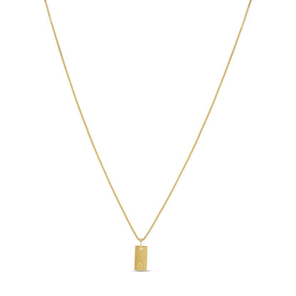 Minimal Initial Letter Necklace – 18k Gold Plated