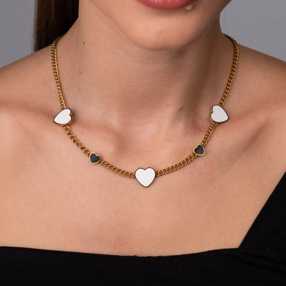 Love Glow Monochrome Necklace – 18k Gold Plated