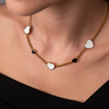 Love Glow Monochrome Necklace – 18k Gold Plated