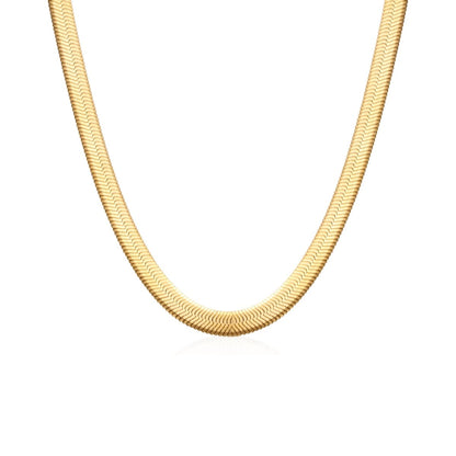 Gold Snake Mesh Necklace 18k Gold Plated