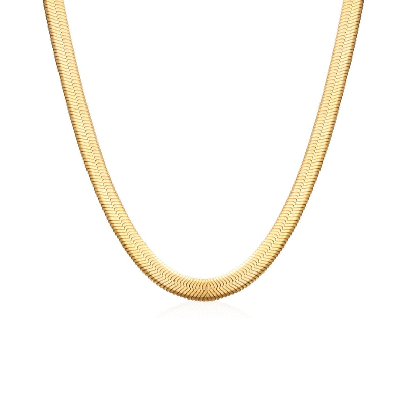 Gold Snake Mesh Necklace 18k Gold Plated
