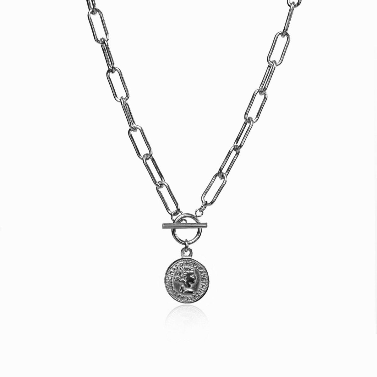 London Cents Necklace - Silver