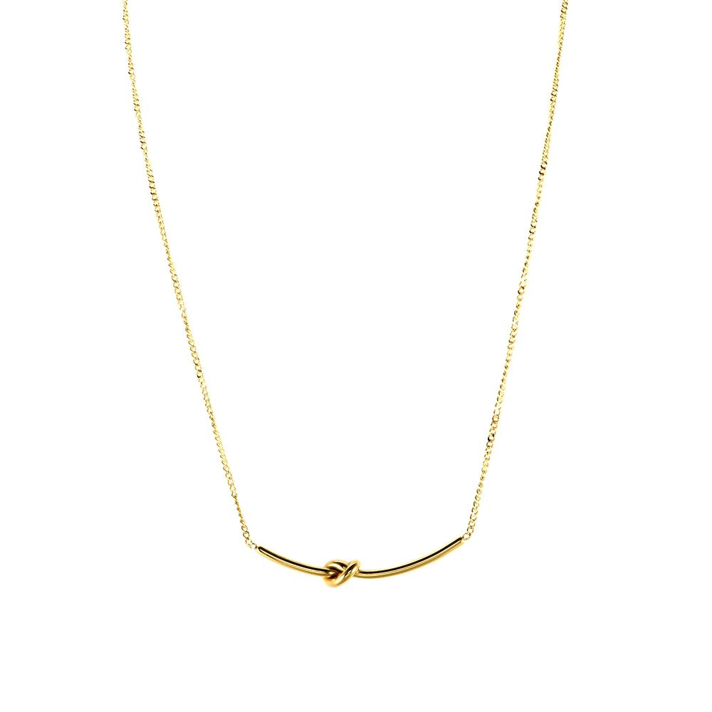 Knot Necklace 18k Gold Plated