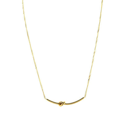 Knot Necklace 18k Gold Plated