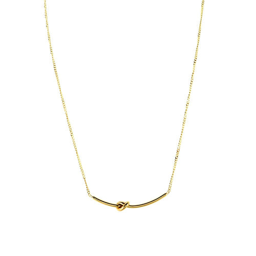 Knot Necklace 18k Gold Plated