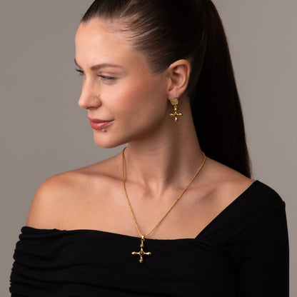 Tiger's Eye Necklace - 18k Gold Plated