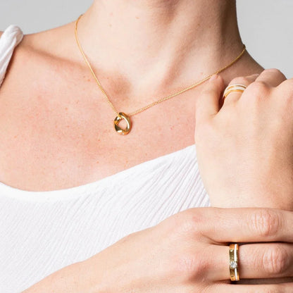 Link Pendant Necklace - 18k Gold Plated