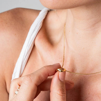 Link Pendant Necklace - 18k Gold Plated