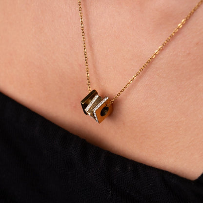 Rubix Necklace 18k Gold Plated