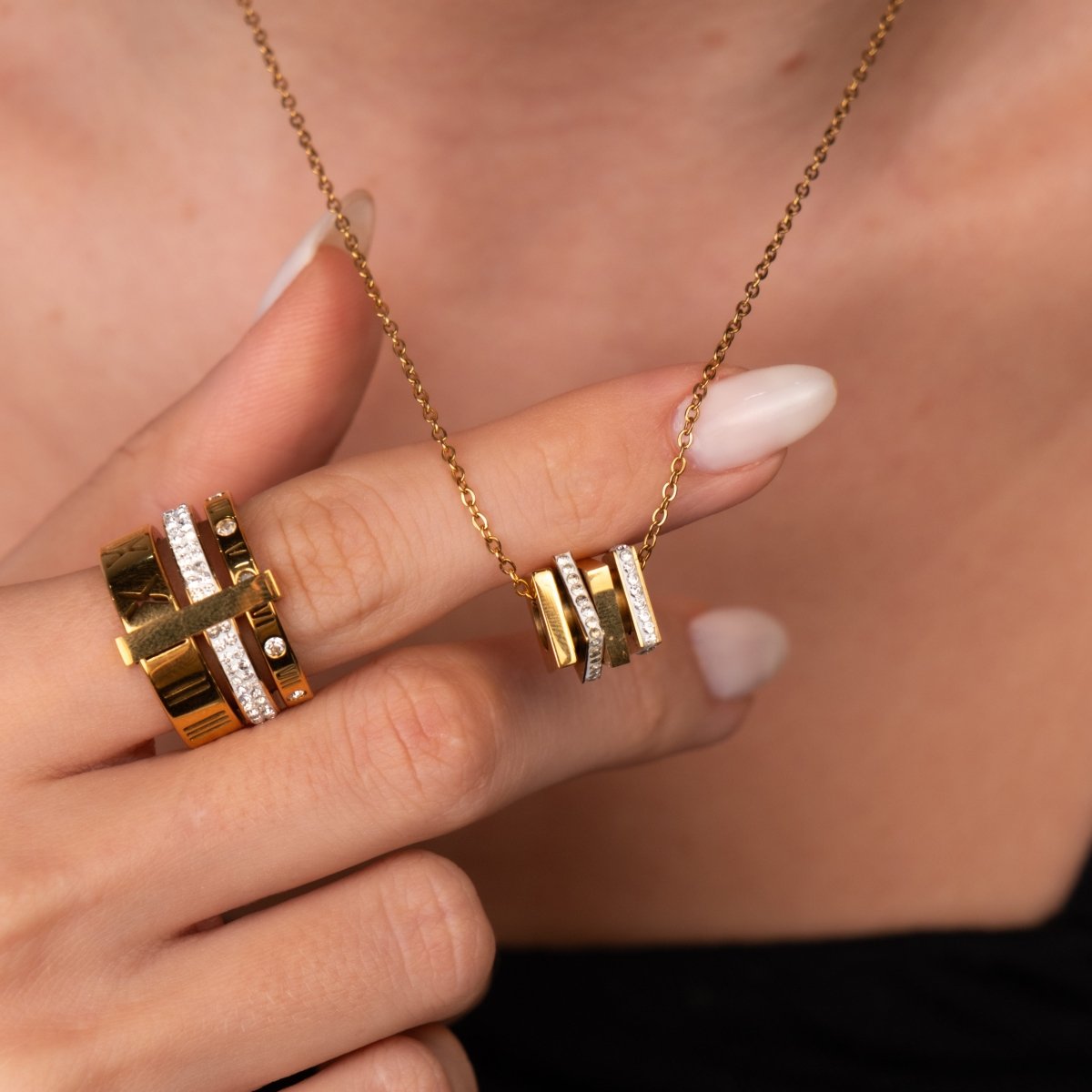 Rubix Necklace 18k Gold Plated