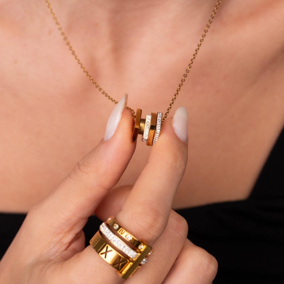 Rubix Necklace 18k Gold Plated