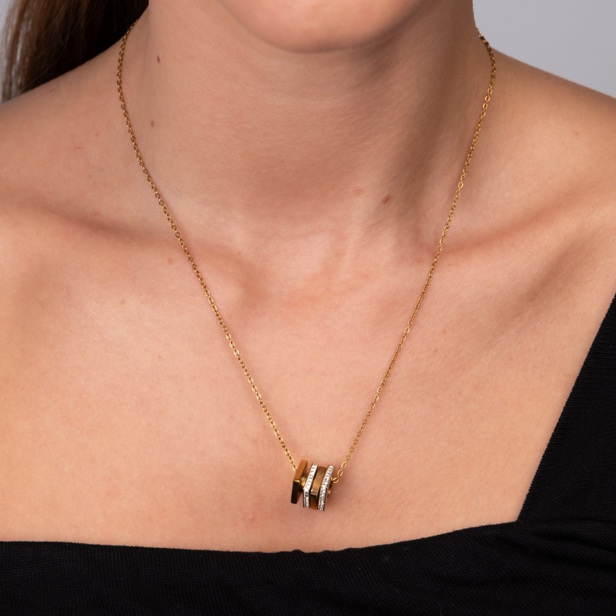 Rubix Necklace 18k Gold Plated