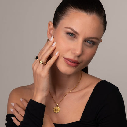 Selenza Cuban Link Necklace 18k Gold Plated