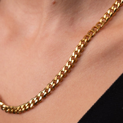 Selenza Cuban Link Necklace 18k Gold Plated
