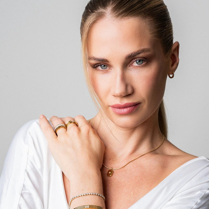 Shine Pendant Necklace 18k Gold Plated