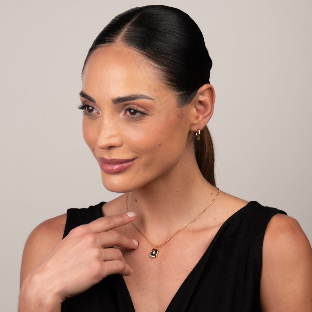 Shine Pendant Necklace 18k Gold Plated