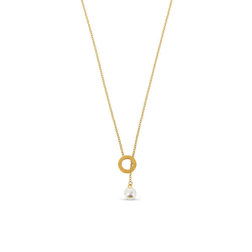 Sicilia Pearl Necklace 18k Gold Plated