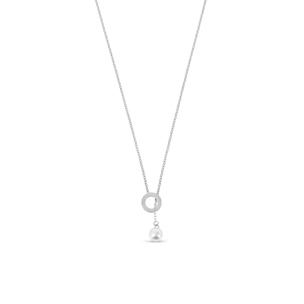 Sicilia Pearl Necklace - Silver