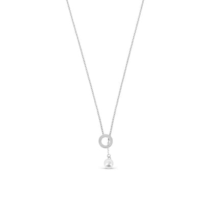 Sicilia Pearl Necklace - Silver