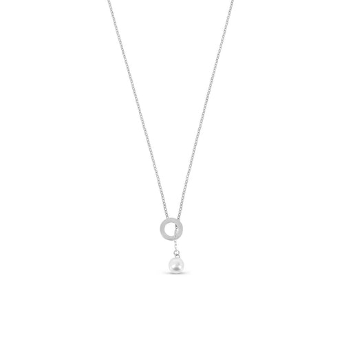Sicilia Pearl Necklace - Silver