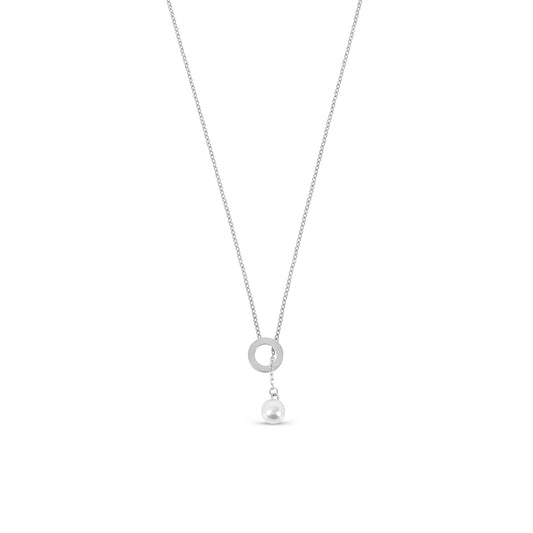 Sicilia Pearl Necklace - Silver