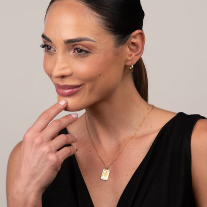 Sunrise Pendant Necklace 18k Gold Plated