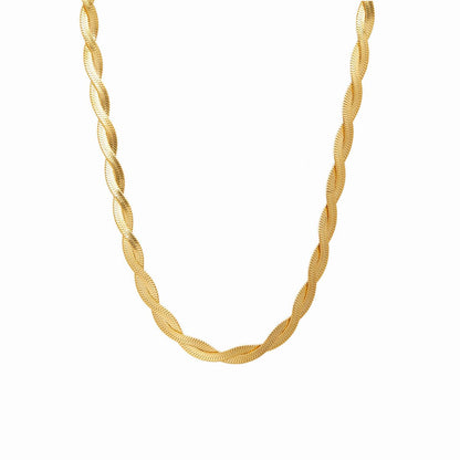 Twist Necklace 18k Gold Plated