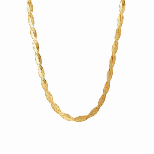 Twist Necklace 18k Gold Plated