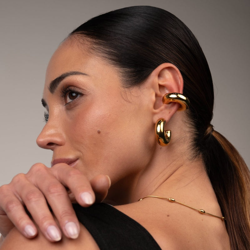 Lola Chunky Ear Cuff - 18k Gold Plated