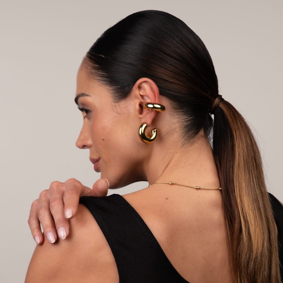 Lola Chunky Ear Cuff - 18k Gold Plated