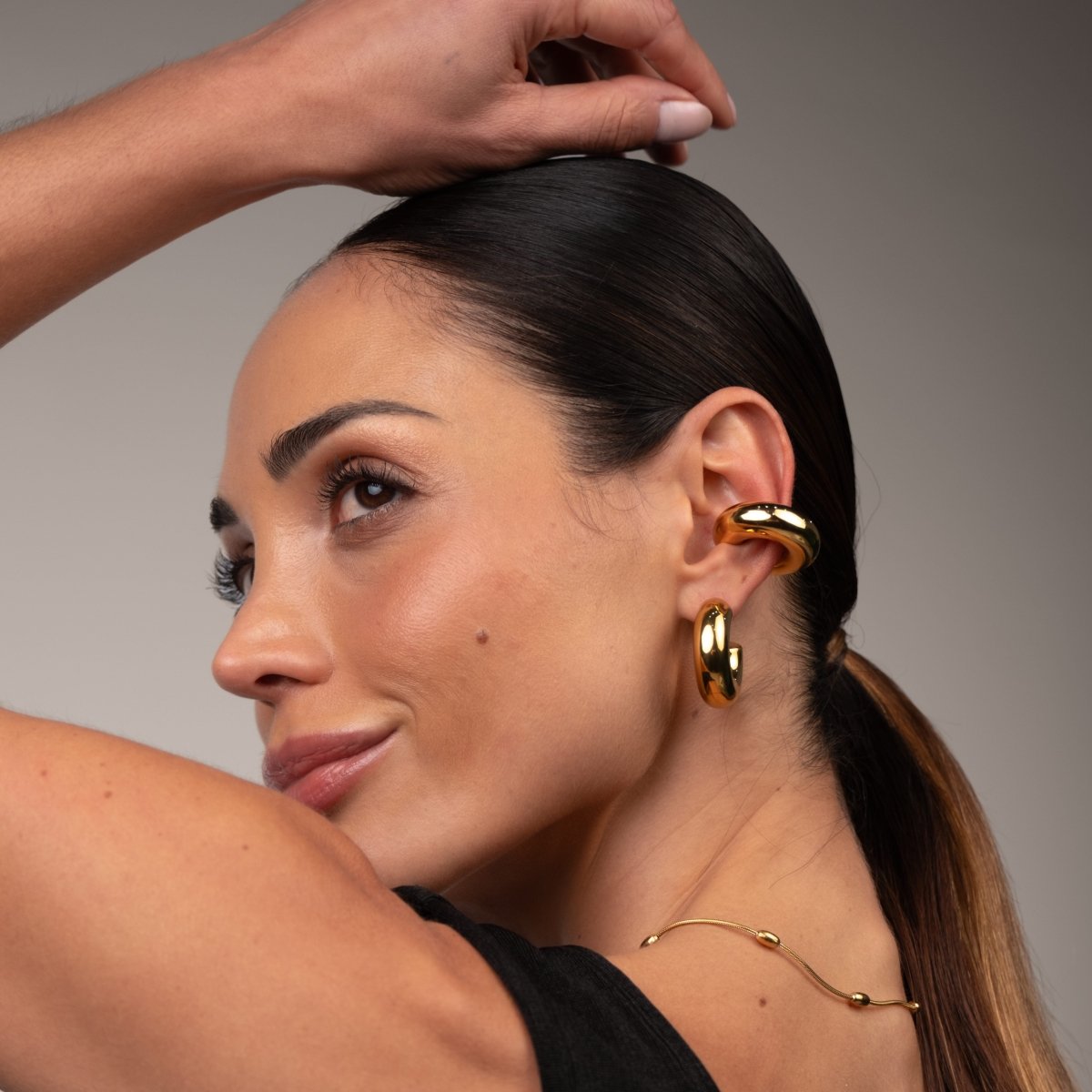 Lola Chunky Ear Cuff - 18k Gold Plated
