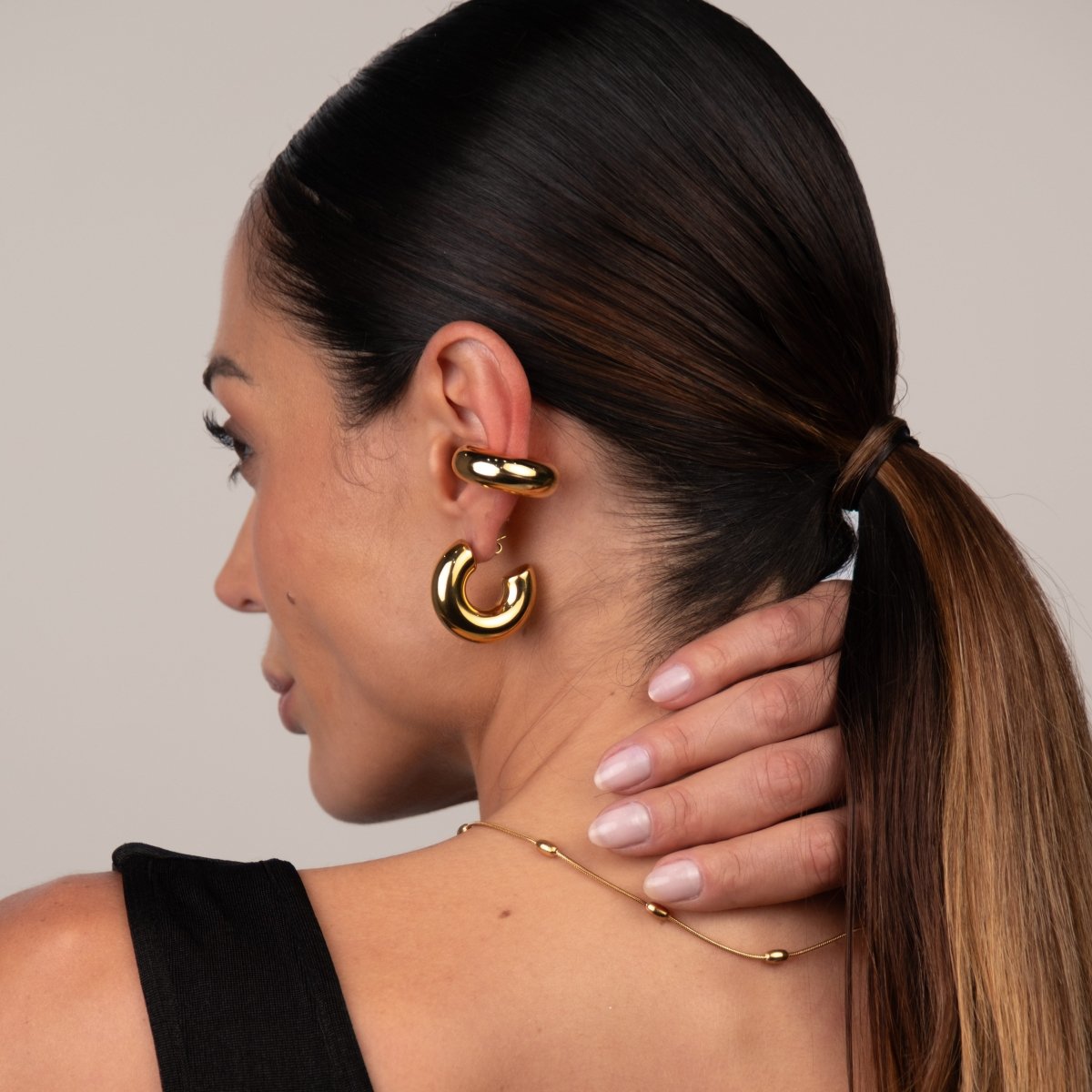 Lola Chunky Ear Cuff - 18k Gold Plated