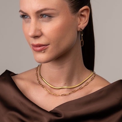Antonela Layered Necklace Set 18k Gold Plated