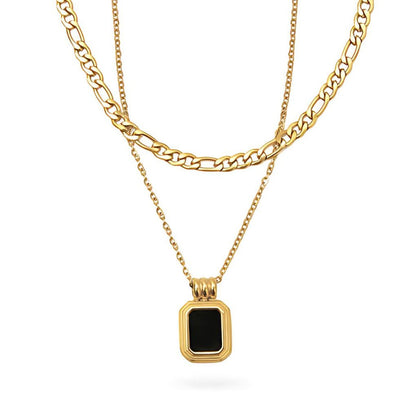 Aurora Layered Necklace Set - 18k Gold Plated