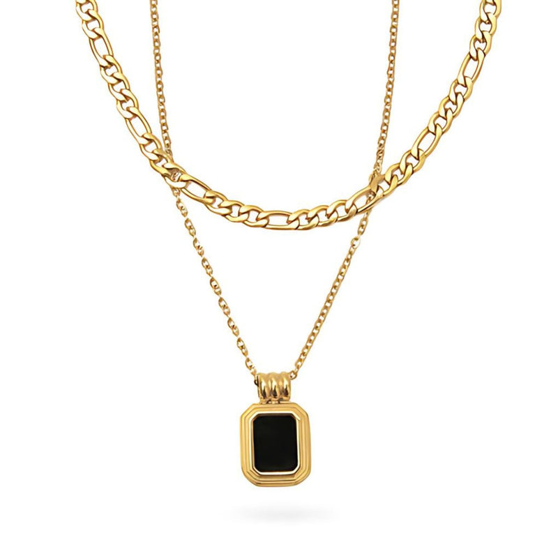 Aurora Layered Necklace Set - 18k Gold Plated