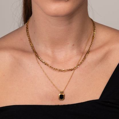 Aurora Layered Necklace Set - 18k Gold Plated