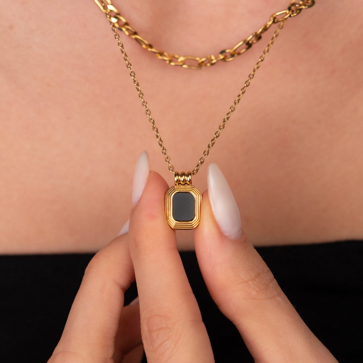 Aurora Layered Necklace Set - 18k Gold Plated