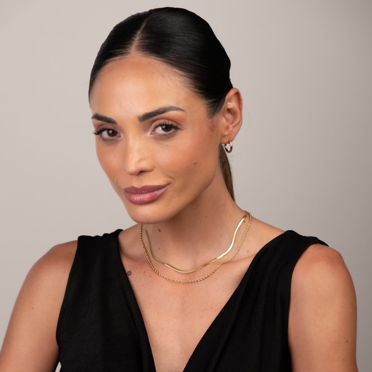 Melina Layered Necklace Set - 18k Gold Plated