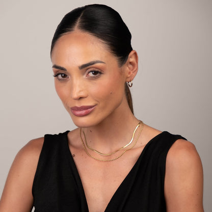 Melina Layered Necklace Set - 18k Gold Plated