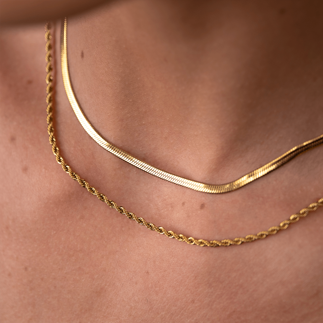 Melina Layered Necklace Set - 18k Gold Plated