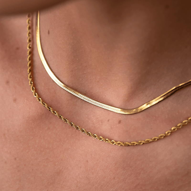 Melina Layered Necklace Set - 18k Gold Plated