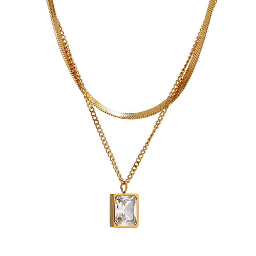 Paris Layered Necklace Set 18k Gold Plated