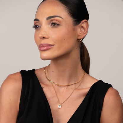 Paris Layered Necklace Set 18k Gold Plated