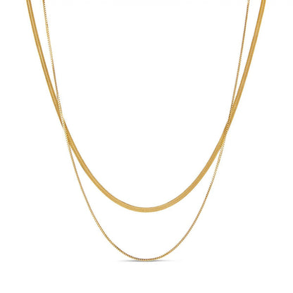 Essentials Layered Necklace Set - 18k Gold Plated