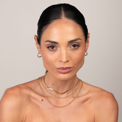Chain Layered Necklace Set - 18k Gold Plated