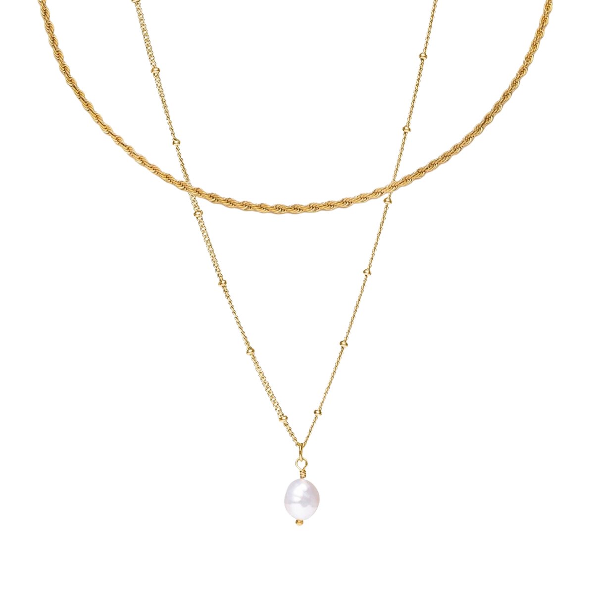 Everyday Layered Necklace Set - 18k Gold Plated