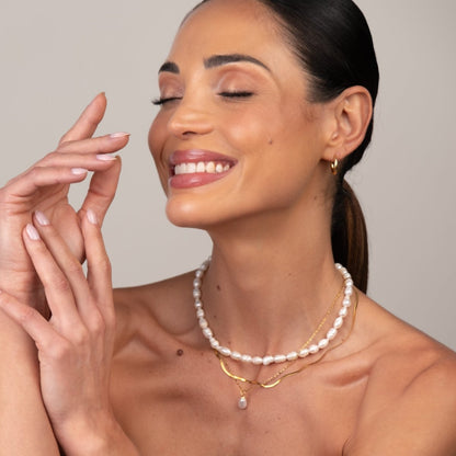 Noronha Triple Layered Necklace Set - 18k Gold Plated