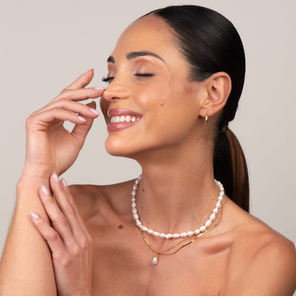 Noronha Triple Layered Necklace Set - 18k Gold Plated