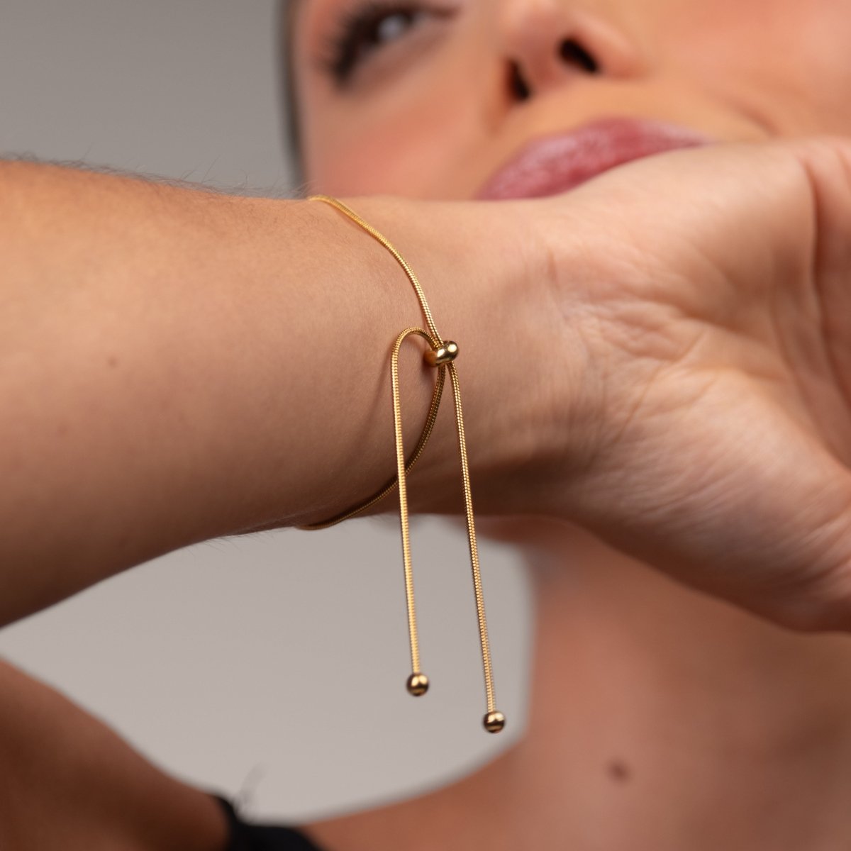 Fine Adjustable Bracelet 18k Gold Plated