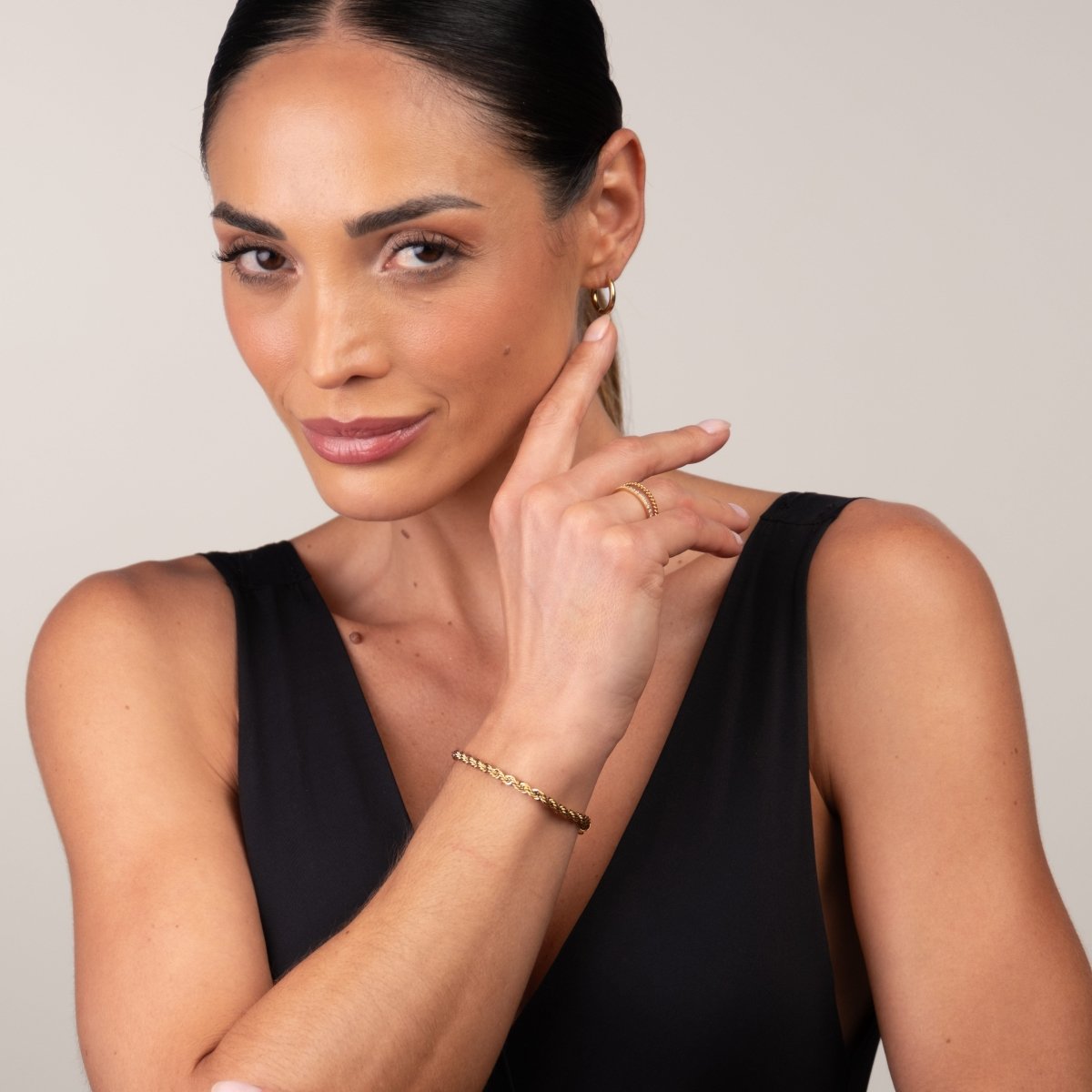 Baiano Cord Bracelet 18k Gold Plated